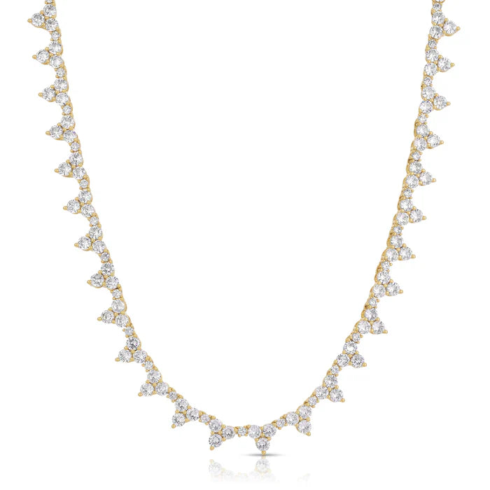 Isabella Tennis Necklace- White