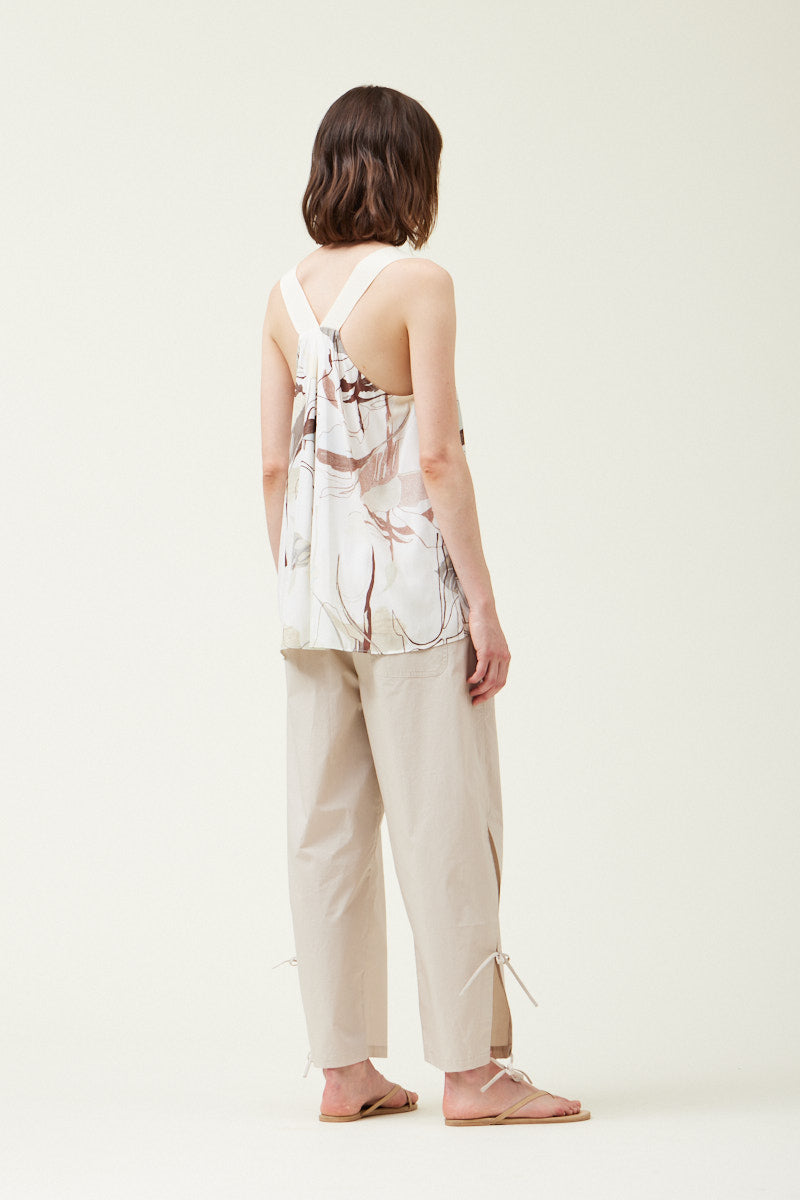 Twill Tape Strap Printed Top