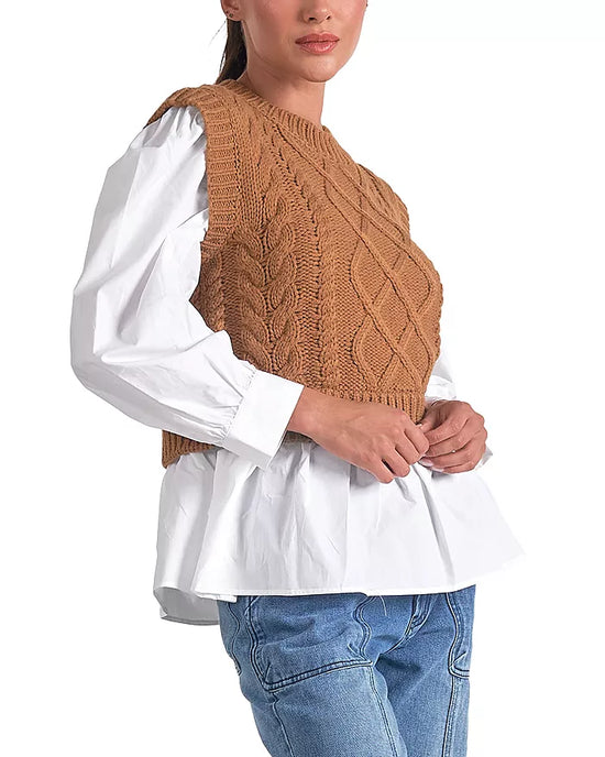 Layered Sweater Vest