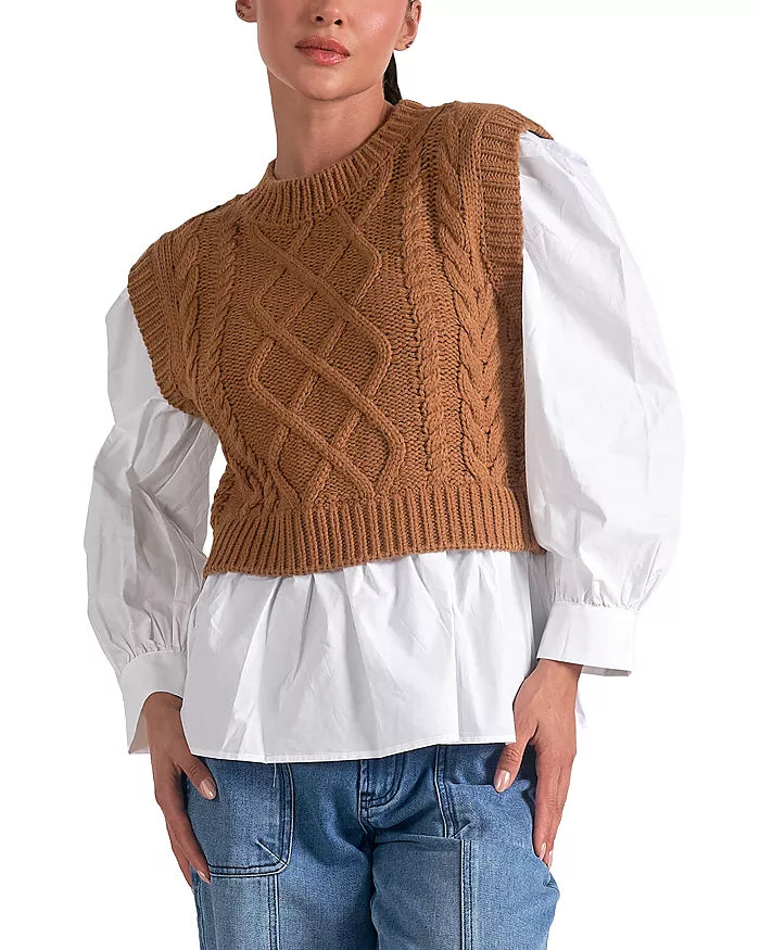 Layered Sweater Vest