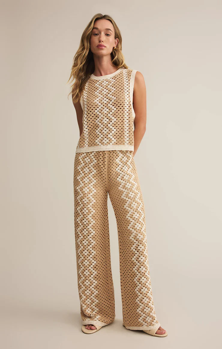 Loma Crochet Pant Natural