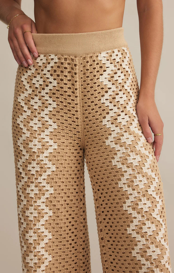 Loma Crochet Pant Natural