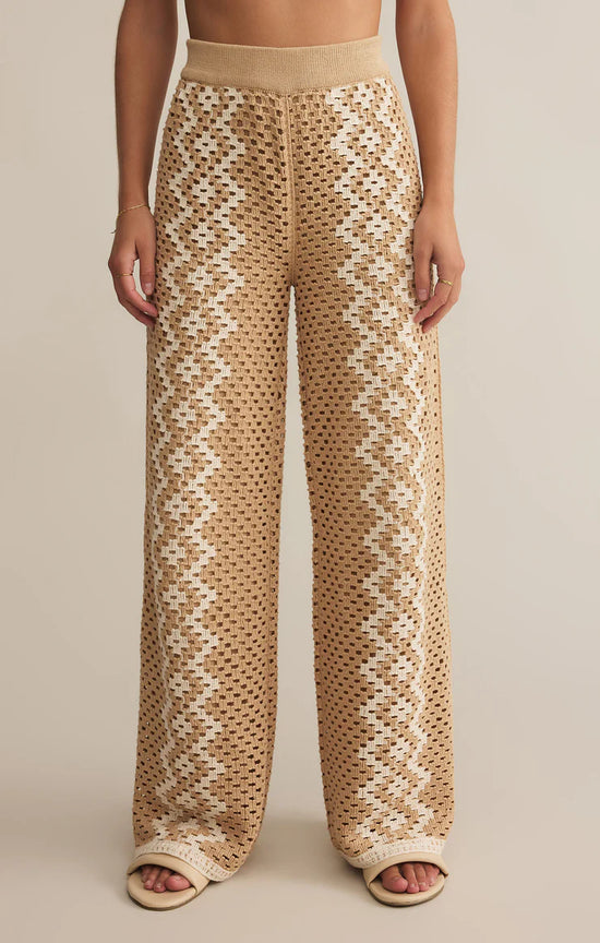 Loma Crochet Pant Natural