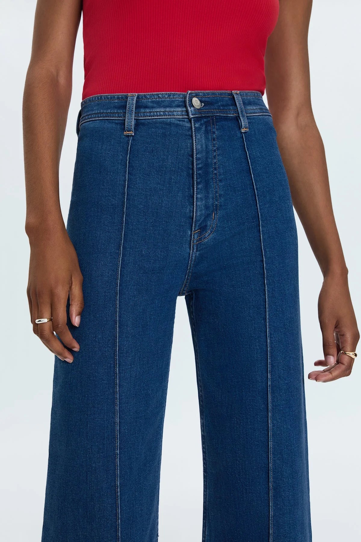 Pistola - Penny Ankle Pintuck High Rise Wide Leg- Country Club