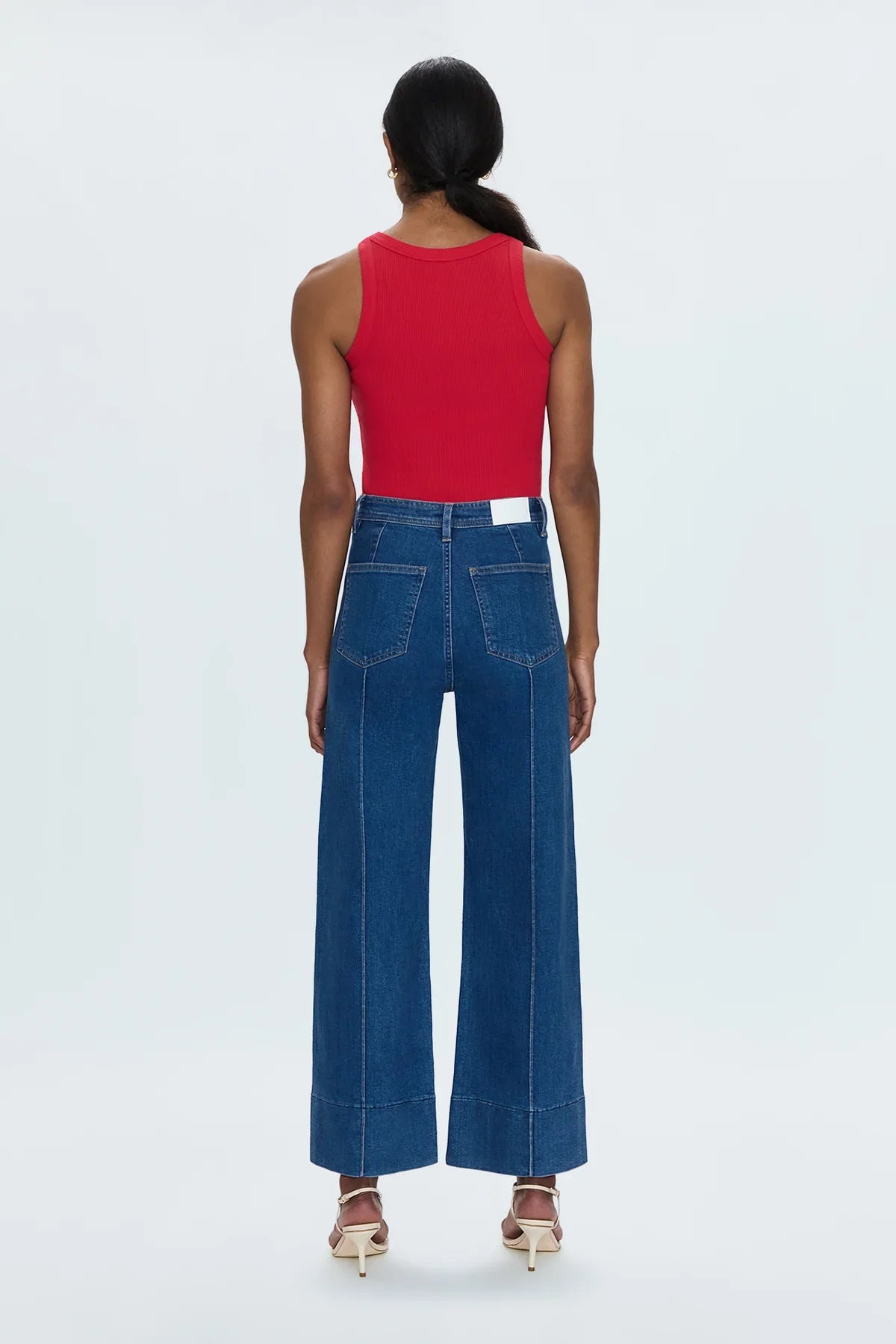 Pistola - Penny Ankle Pintuck High Rise Wide Leg- Country Club