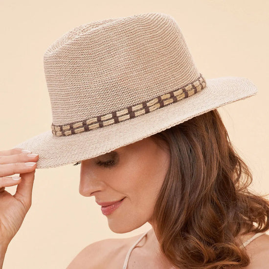 Natural w Rope Band Hat