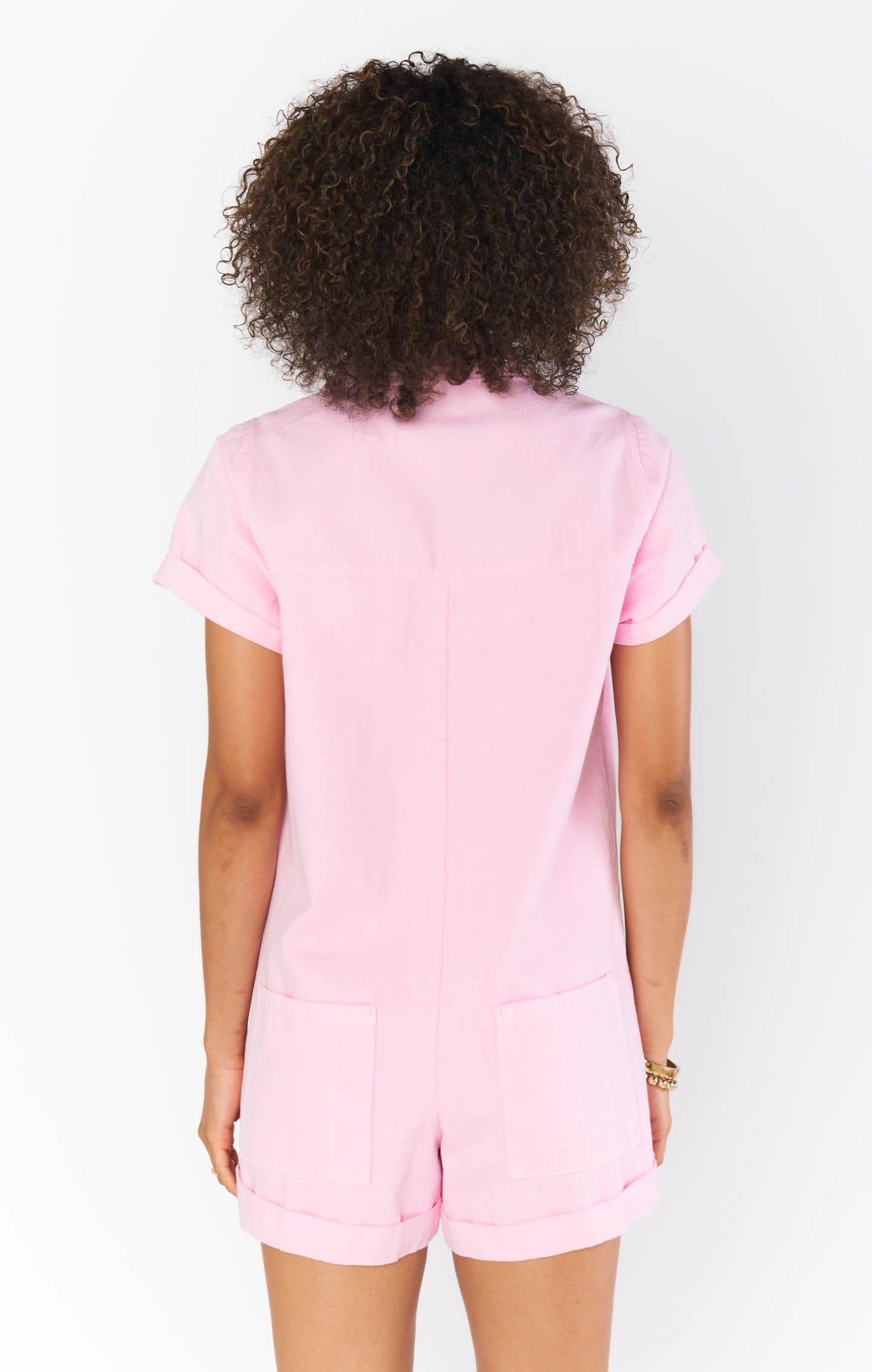 Show Me Your Mumu - Range Romper Candy Pink Denim