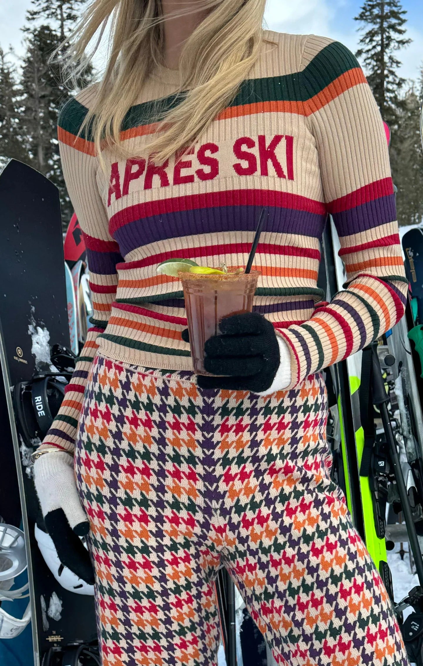 Show Me Your Mumu - Slopes Sweater Apres Ski Stripe