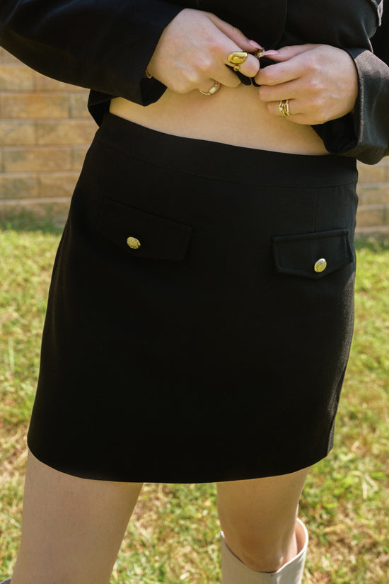 Steve Madden- Black Lorde Skirt