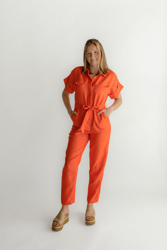 Elfie Womens Woven Jumpsuit