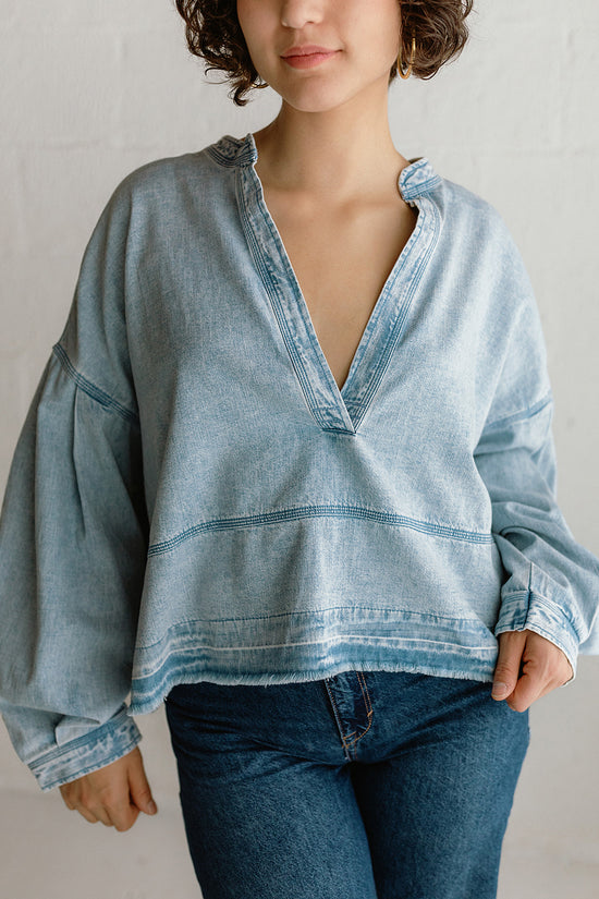 Load image into Gallery viewer, Free People - Jude Denim Pullover
