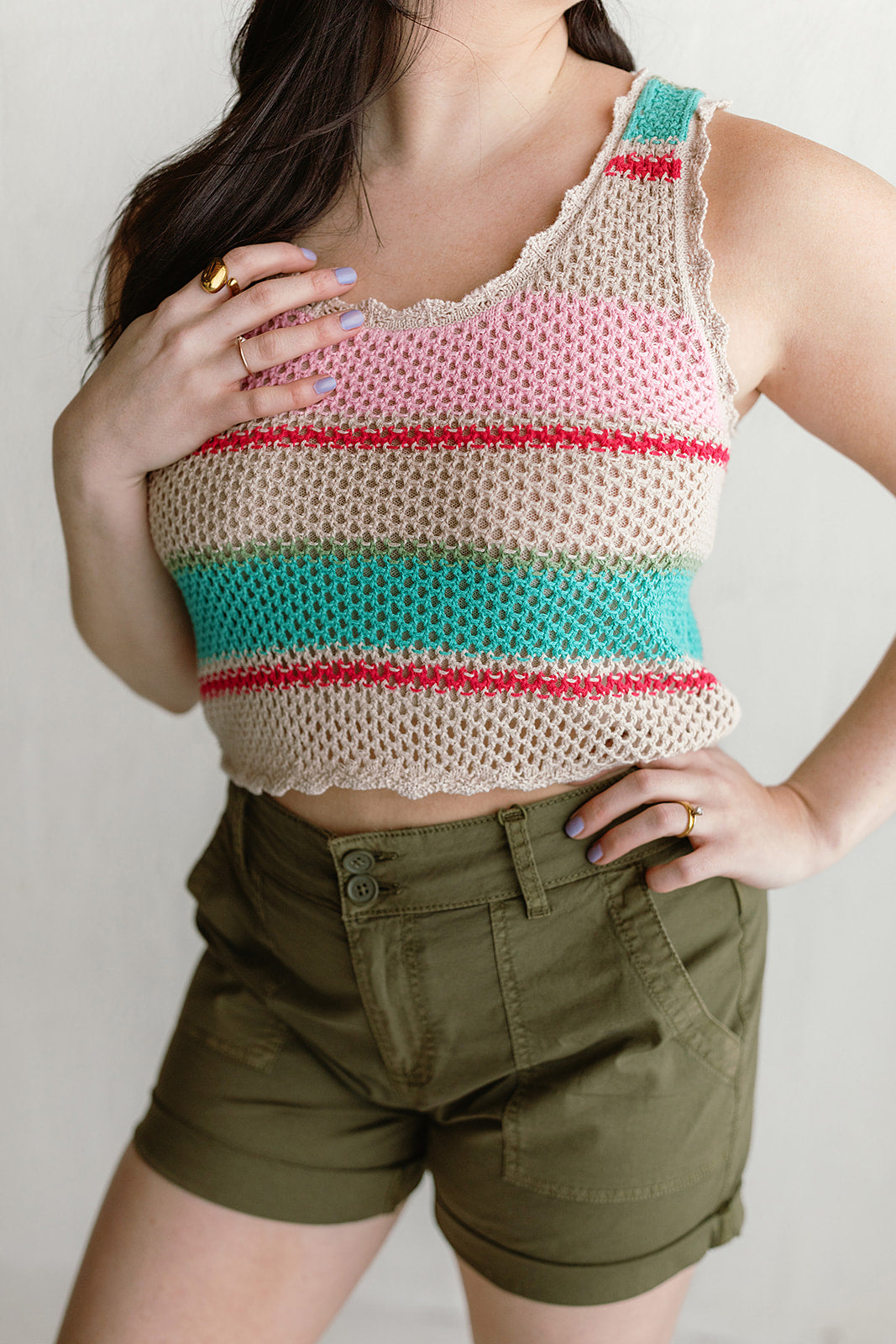 Sol Stripe Sweater Tank