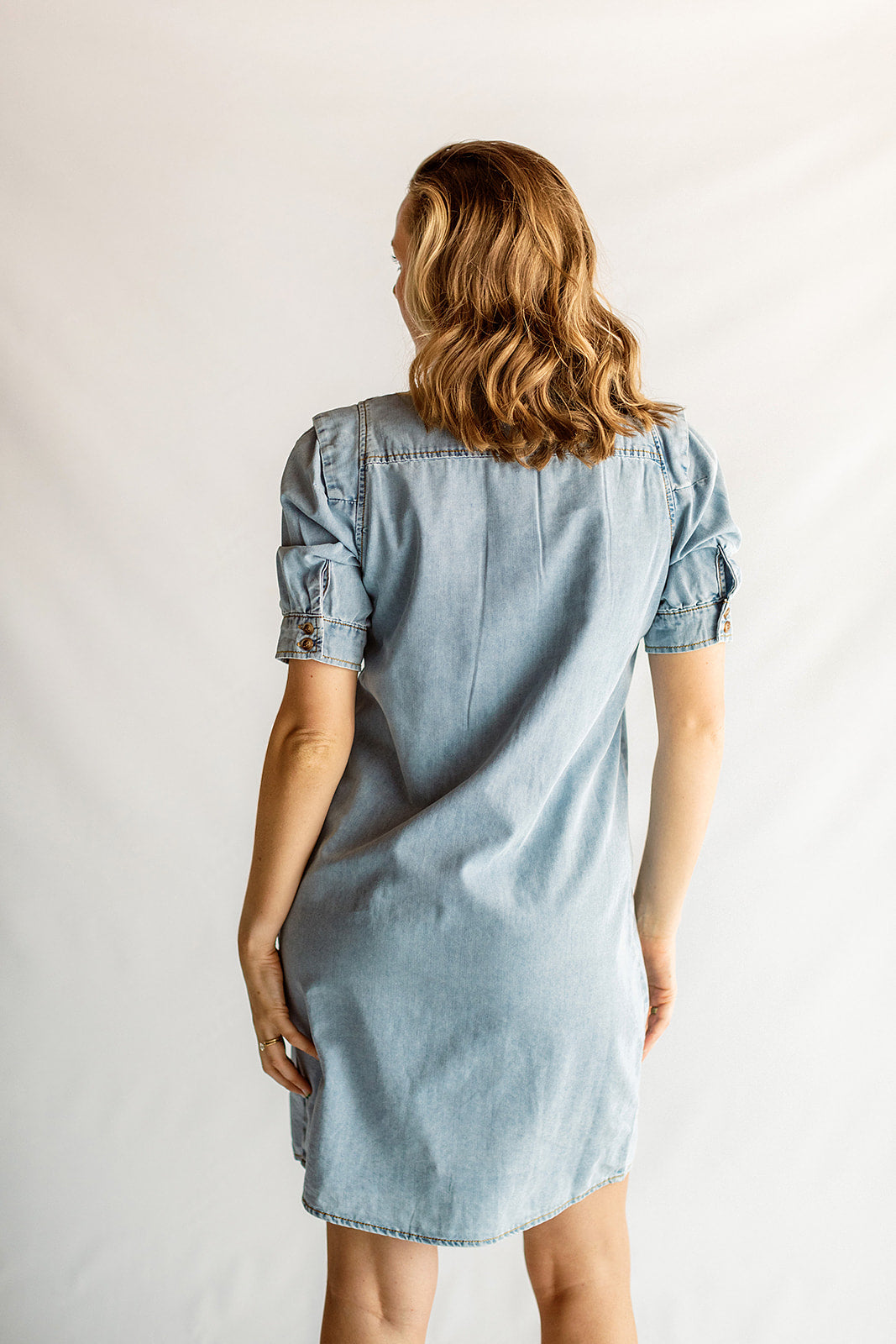 Load image into Gallery viewer, Dress Detailed Sleeve Denim

