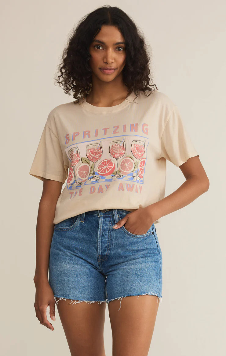 Spritz Boyfriend Tee Sandshell