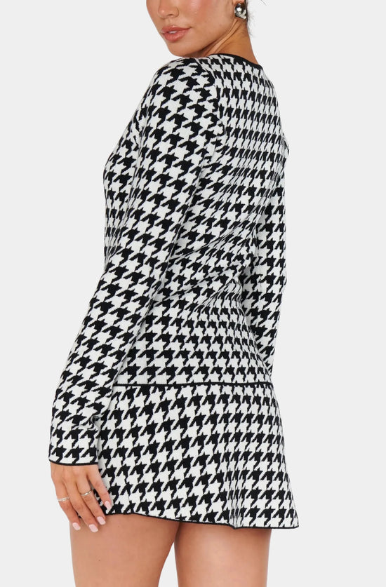 Tippi Skirt Houndstooth Knit