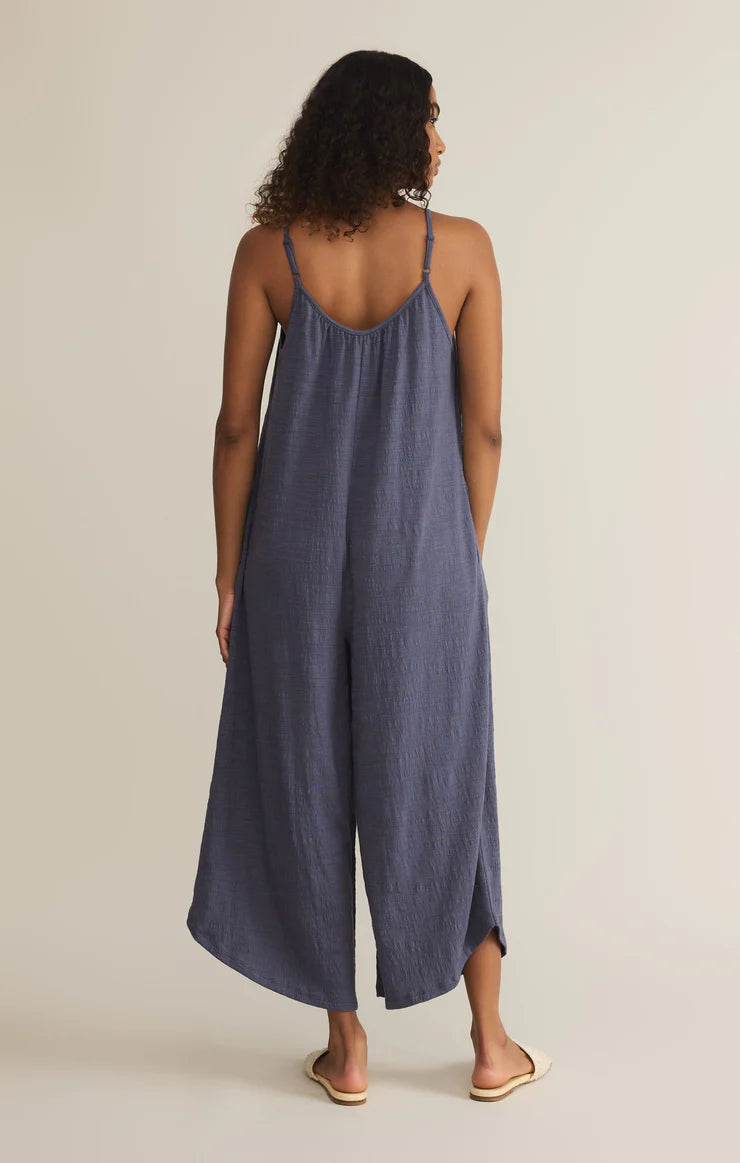 Textured Flared Jumpsuit