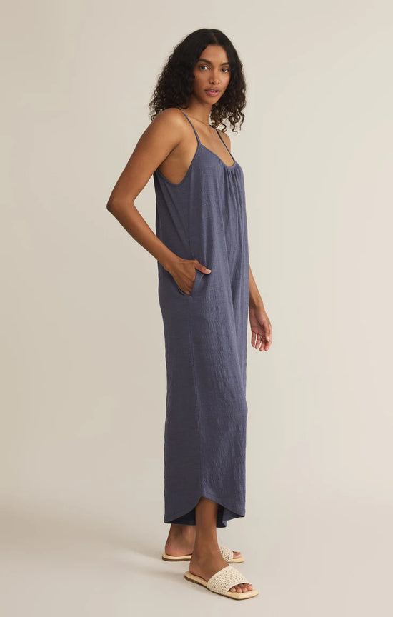 Textured Flared Jumpsuit