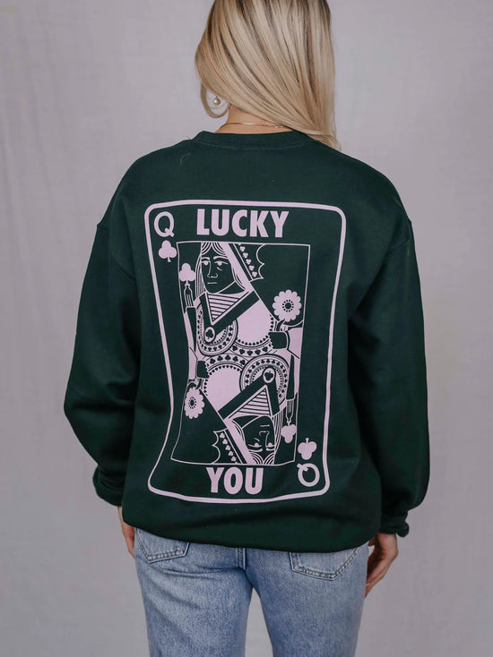 Load image into Gallery viewer, Lucky Me, Lucky You Crewneck
