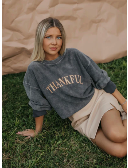 Load image into Gallery viewer, Thankful Cord | Corded Sweatshirts
