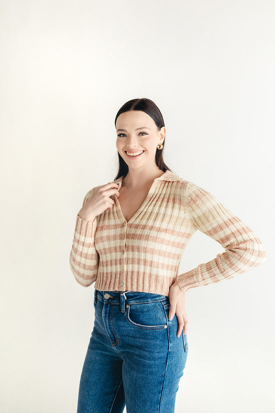Load image into Gallery viewer, Sunny Afternoon Striped Sweater
