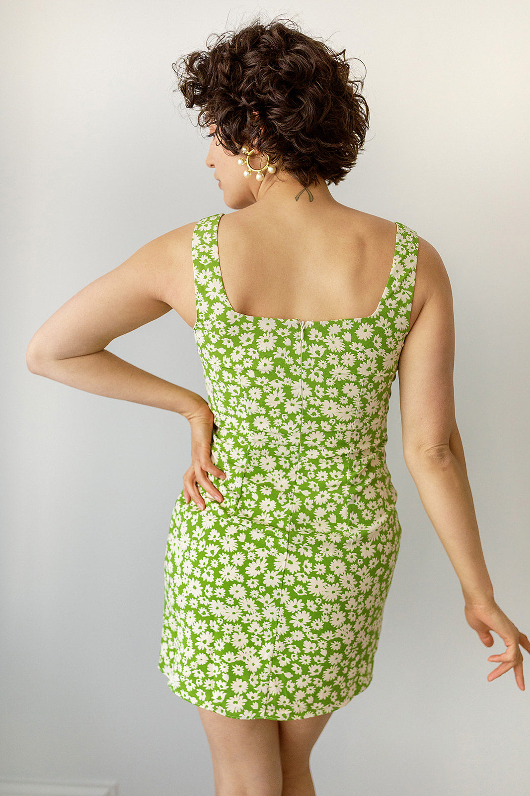 Load image into Gallery viewer, Green Garden Mini Dress
